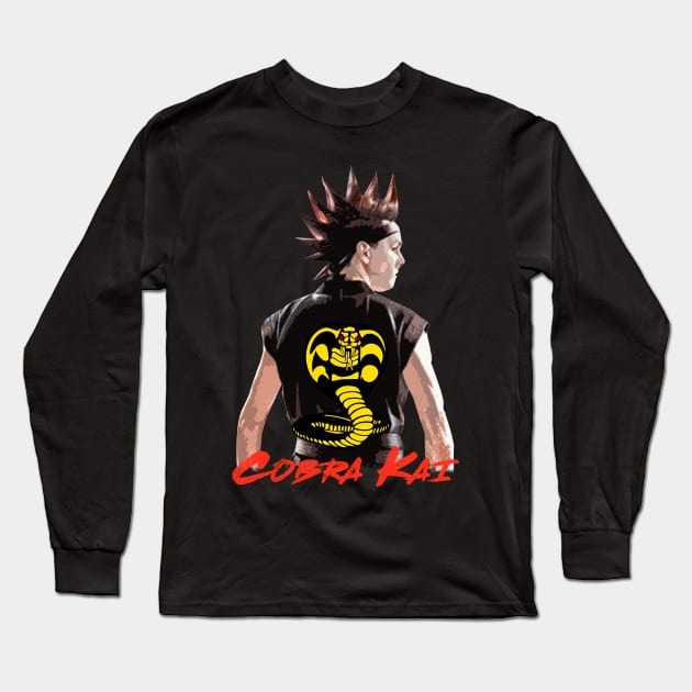 hawk cobra kai Long Sleeve T-Shirt by aldistar